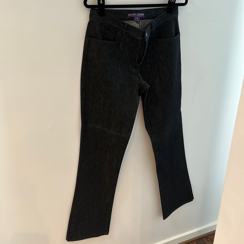 Ralph Lauren Purple Label size 10 like new jeans. Bootcut/flare dark wash